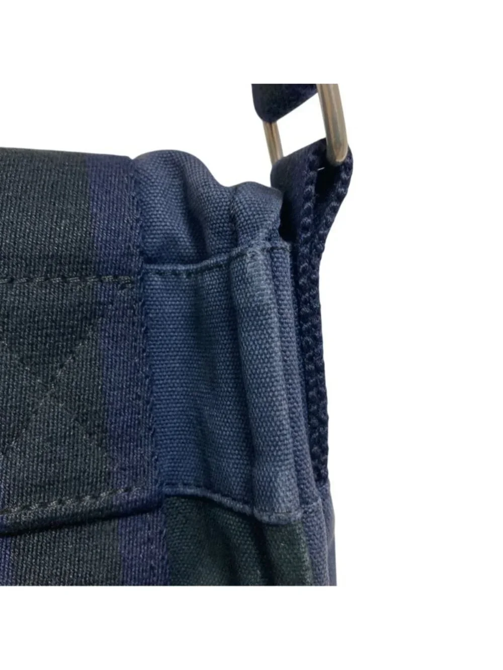 Hermes Fourre Tout Besace PM Shoulder Bag Navy Black